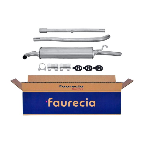 Rear Muffler - Rear Silencer FAURECIA Kit Easy2Fit for FIAT Seicento / 600
