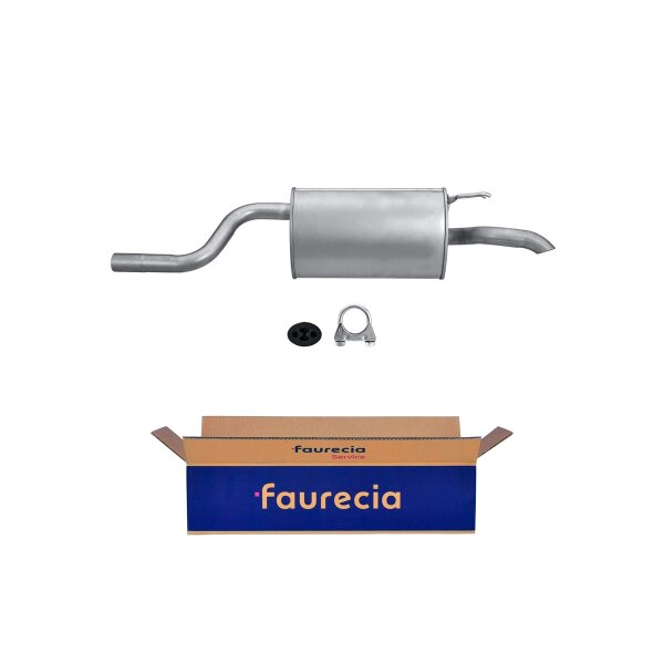 Rear Muffler - Rear Silencer FAURECIA Kit Easy2Fit for e.g. LANCIA Ypsilon