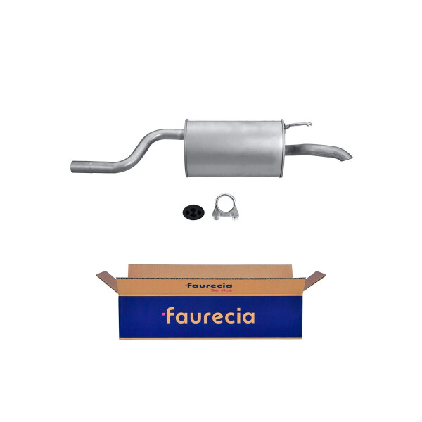 Rear Muffler - Rear Silencer FAURECIA Kit Easy2Fit for e.g. LANCIA Ypsilon