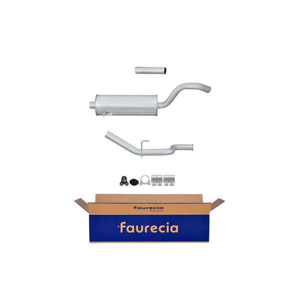 Endschalldämpfer Auspuff Exhaust System FAURECIA Kit Easy2Fit