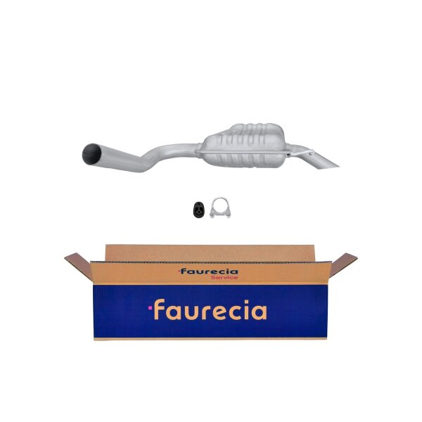 Rear Muffler - Rear Silencer FAURECIA Kit Easy2Fit for e.g. FORD Mondeo