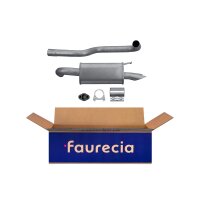 Rear silencer Easy2Fit with mounting parts HELLA for FORD...