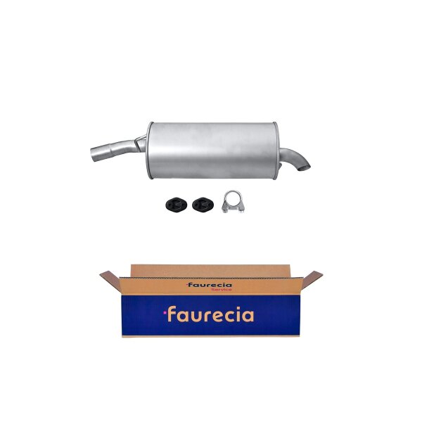 Rear Muffler - Rear Silencer FAURECIA Kit Easy2Fit for FORD Fiesta