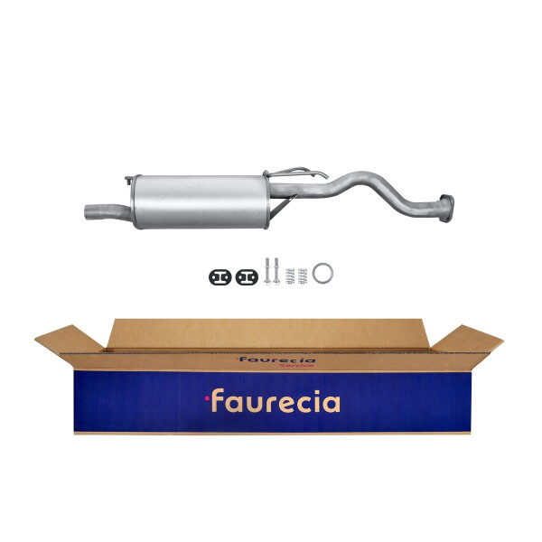 Rear Muffler - Rear Silencer FAURECIA Kit Easy2Fit for e.g. HONDA Civic