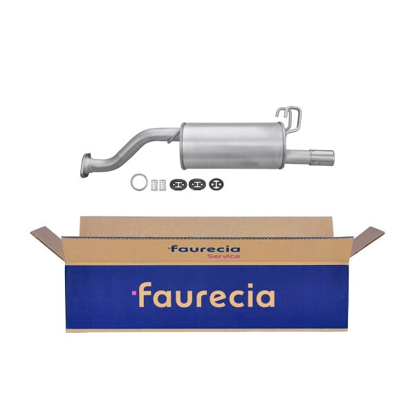 Rear Muffler - Rear Silencer FAURECIA Kit Easy2Fit for e.g. HONDA Civic