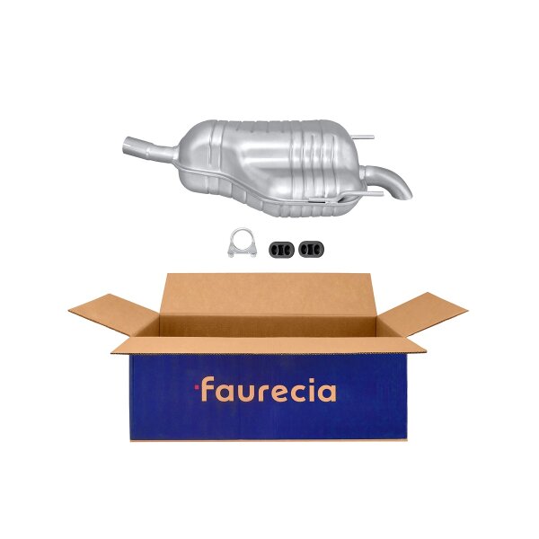 Rear Muffler - Rear Silencer FAURECIA Kit Easy2Fit for e.g. OPEL Astra