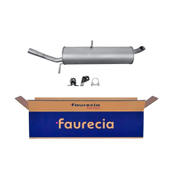 Rear Muffler - Rear Silencer FAURECIA Kit Easy2Fit for e.g. CITROËN C4