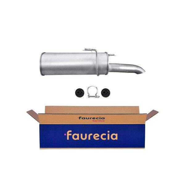 Rear Muffler - Rear Silencer FAURECIA Kit Easy2Fit for PEUGEOT 406