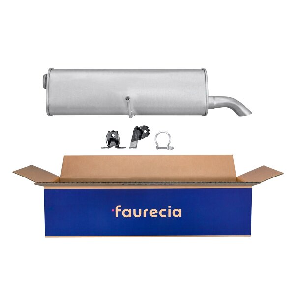 Rear Muffler - Rear Silencer FAURECIA Kit Easy2Fit for e.g. PEUGEOT 307