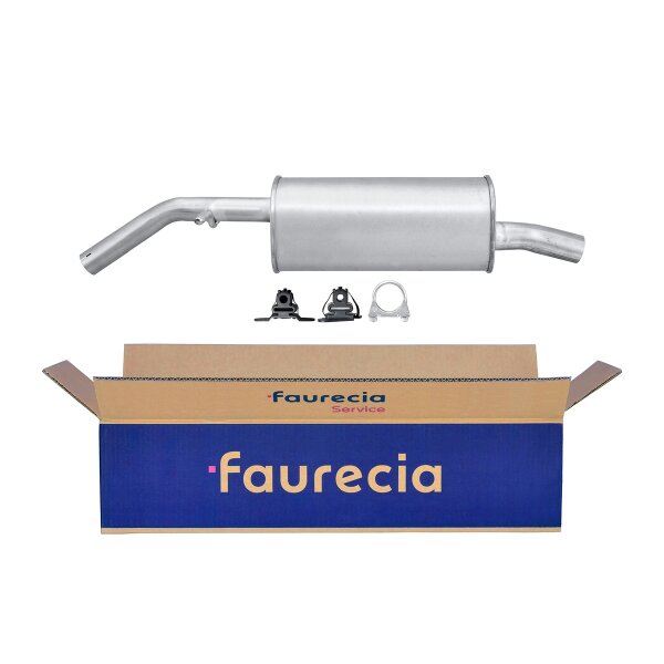 Rear Muffler - Rear Silencer FAURECIA Kit Easy2Fit for e.g. CITROËN C2