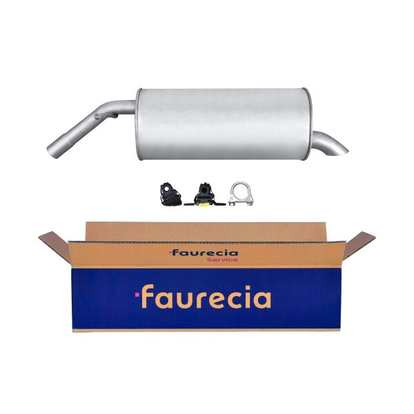 Rear Muffler - Rear Silencer FAURECIA Kit Easy2Fit for e.g. PEUGEOT 207 CC
