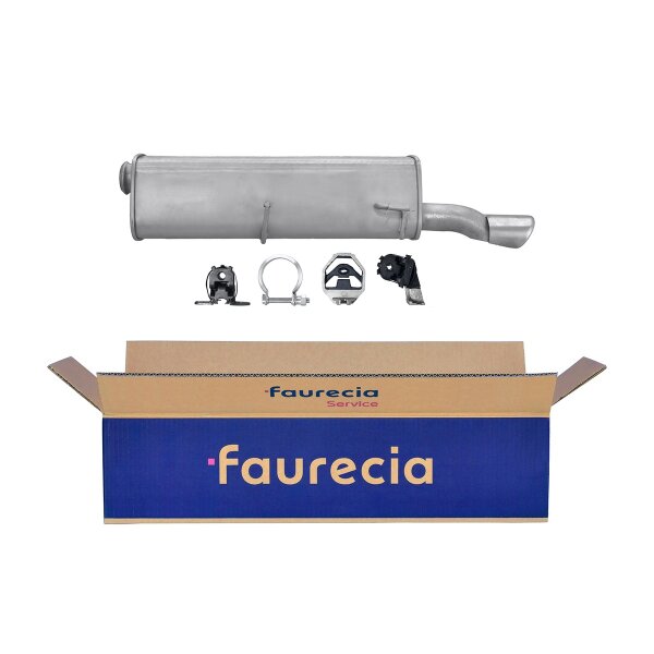 Rear Muffler - Rear Silencer FAURECIA Kit Easy2Fit for e.g. PEUGEOT 307