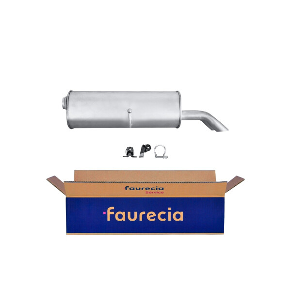 Rear Muffler - Rear Silencer FAURECIA Kit Easy2Fit for e.g. CITROËN C4