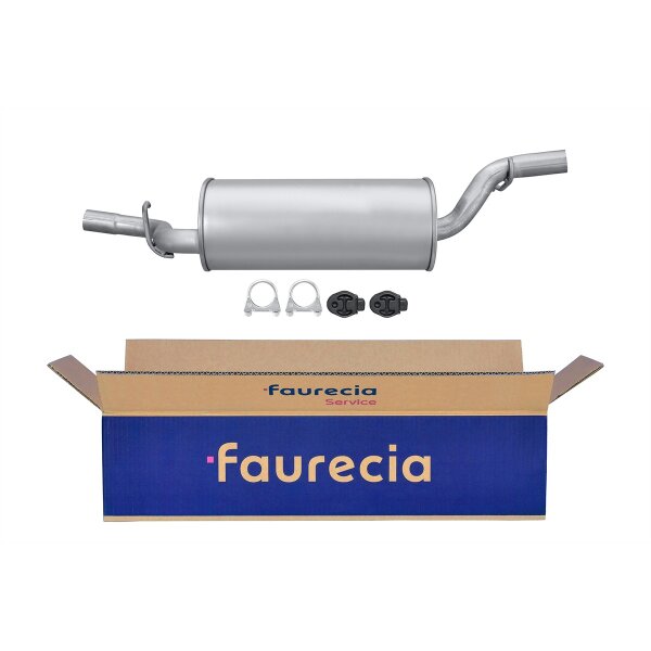 Rear Muffler - Rear Silencer FAURECIA Kit Easy2Fit for e.g. MAZDA 3
