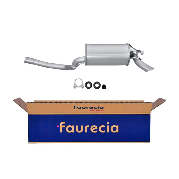 Rear Muffler FAURECIA Kit Easy2Fit for e.g. MERCEDES-BENZ 190