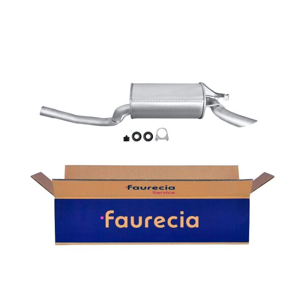 Rear Muffler FAURECIA Kit Easy2Fit for e.g. MERCEDES-BENZ 190