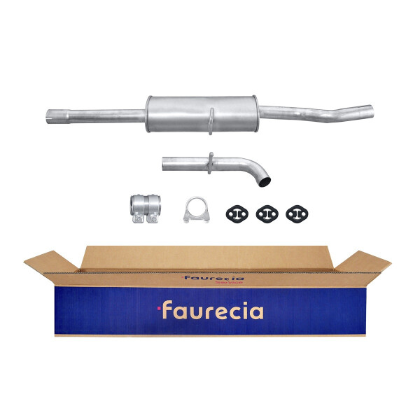 Rear Muffler FAURECIA Kit Easy2Fit for e.g. MERCEDES-BENZ A-Class