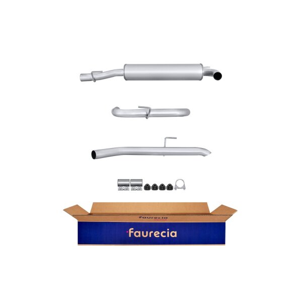 Endschalldämpfer Auspuff Exhaust System FAURECIA Kit Easy2Fit