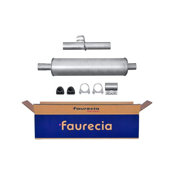 Rear Muffler - Rear Silencer Exhaust System FAURECIA Kit Easy2Fit