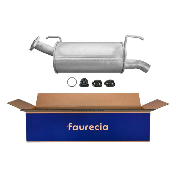 Rear Muffler FAURECIA Kit Easy2Fit for e.g. NISSAN Almera Tino