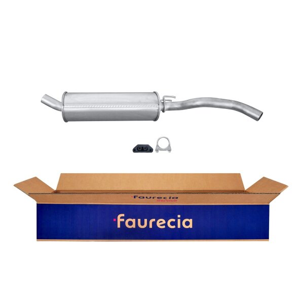 Rear Muffler - Rear Silencer Exhaust System FAURECIA Kit Easy2Fit