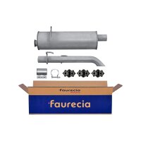 Rear Muffler - Rear Silencer Exhaust System FAURECIA Kit...