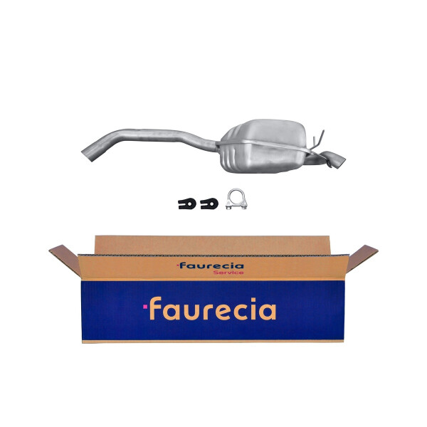 Rear Muffler - Rear Silencer FAURECIA Kit Easy2Fit for e.g. RENAULT Safrane