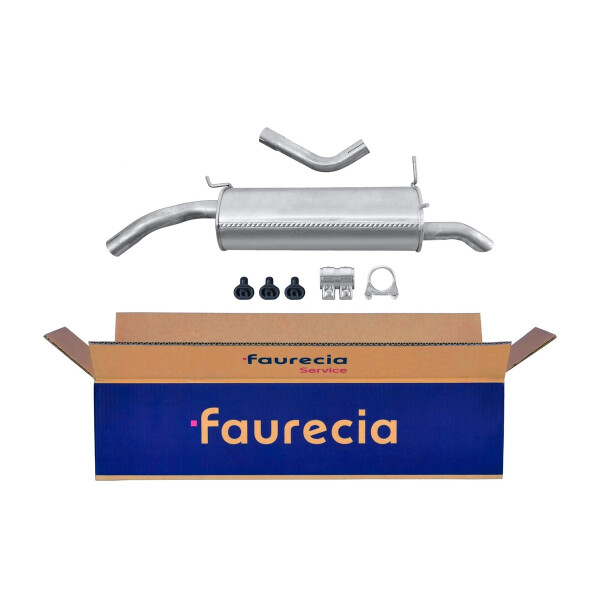 Rear Muffler - Rear Silencer FAURECIA Kit Easy2Fit for e.g. RENAULT Megane