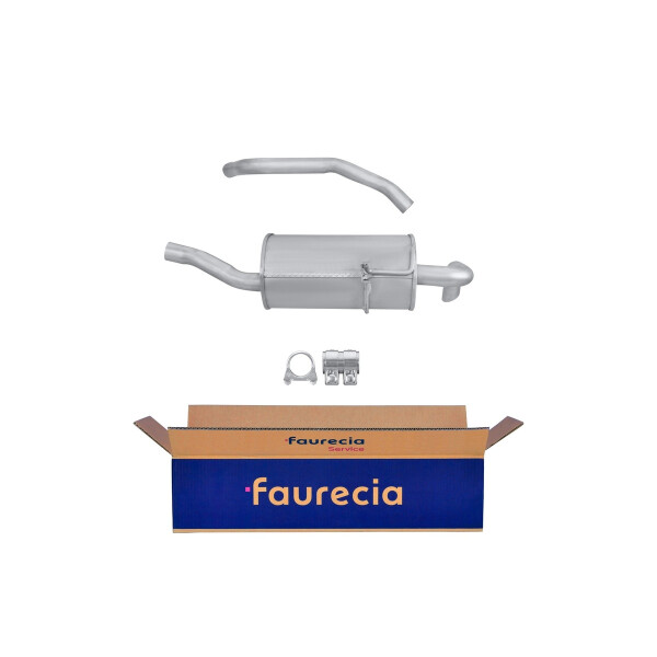 Rear Muffler - Rear Silencer FAURECIA Kit Easy2Fit for e.g. RENAULT Megane