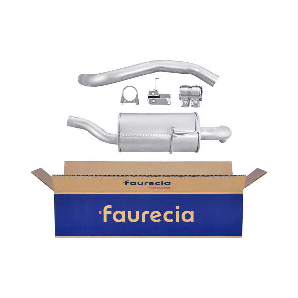 Rear Muffler - Rear Silencer FAURECIA Kit Easy2Fit for e.g. RENAULT Megane