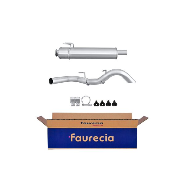 Endschalldämpfer Auspuff Exhaust System FAURECIA Kit Easy2Fit