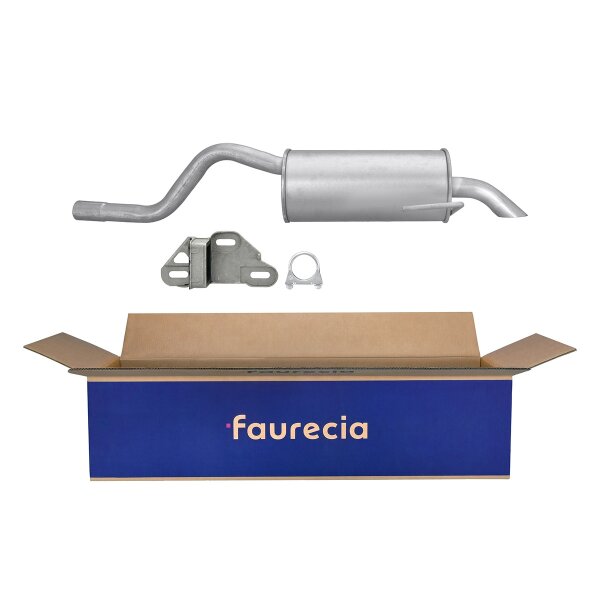Rear Muffler - Rear Silencer FAURECIA Kit Easy2Fit for e.g. RENAULT Clio