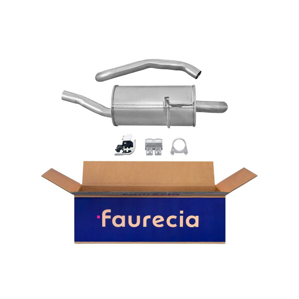 Rear Muffler - Rear Silencer FAURECIA Kit Easy2Fit for e.g. RENAULT Megane