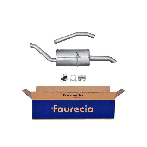 Rear Muffler FAURECIA Kit Easy2Fit for e.g. RENAULT Grand Scénic