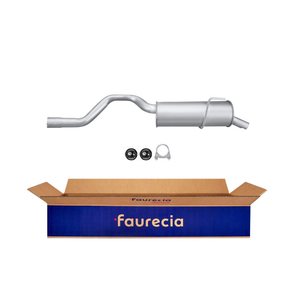 Rear Muffler - Rear Silencer FAURECIA Kit Easy2Fit for e.g. RENAULT Espace