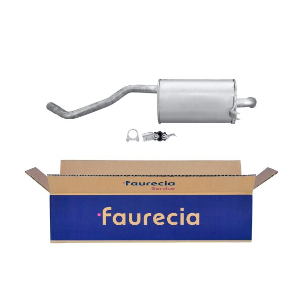 Rear Muffler - Rear Silencer FAURECIA Kit Easy2Fit for e.g. RENAULT Clio
