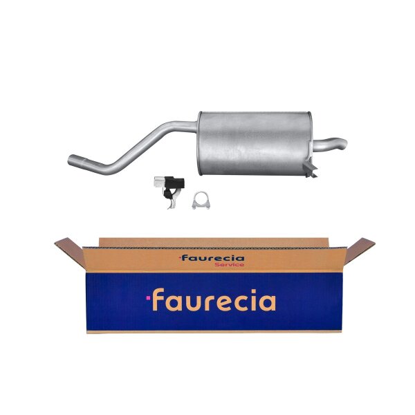 Rear Muffler FAURECIA Kit Easy2Fit for e.g. RENAULT Modus / Grand Modus