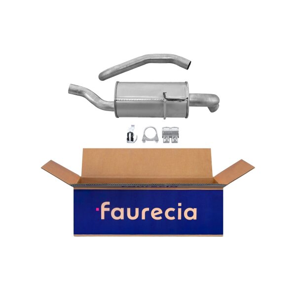 Rear Muffler - Rear Silencer FAURECIA Kit Easy2Fit for e.g. RENAULT Megane