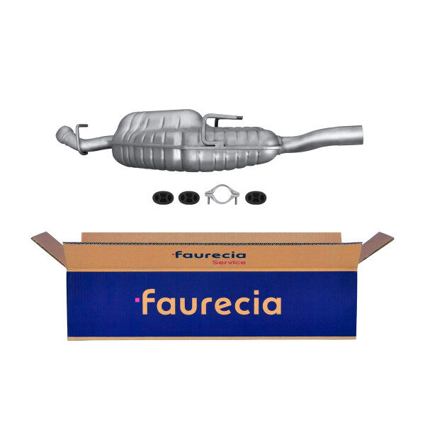 Rear Muffler - Rear Silencer FAURECIA Kit Easy2Fit for e.g. SAAB 900