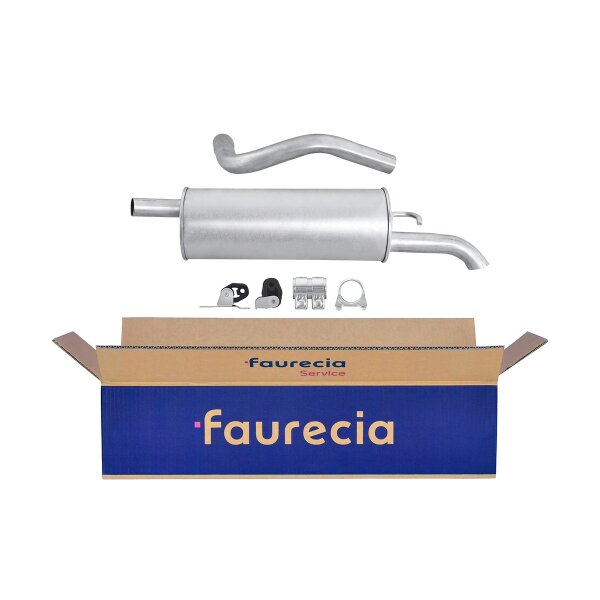 Rear Muffler - Rear Silencer FAURECIA Kit Easy2Fit for e.g. SEAT Cordoba