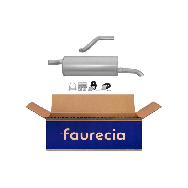 Rear Muffler - Rear Silencer FAURECIA Kit Easy2Fit for e.g. SEAT Cordoba