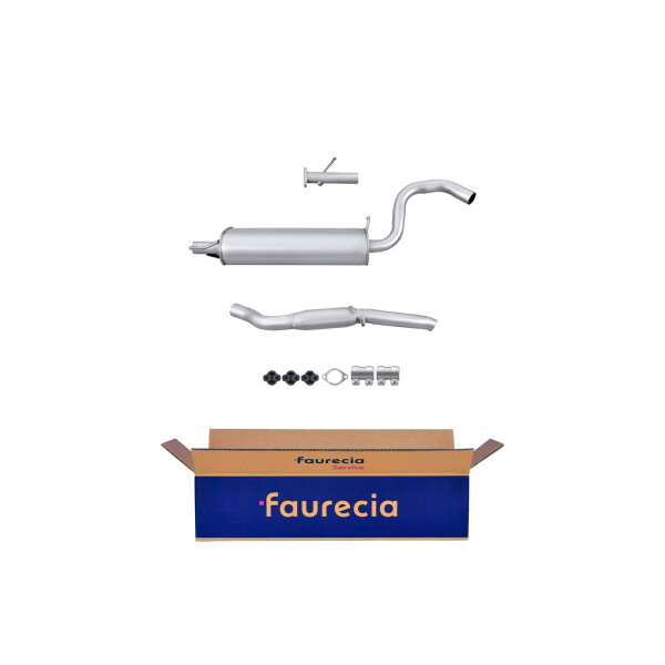 Rear Muffler FAURECIA Kit Easy2Fit for e.g. SUZUKI Grand Vitara