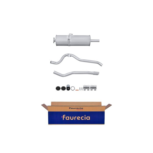 Endschalldämpfer Auspuff Exhaust System FAURECIA Kit Easy2Fit