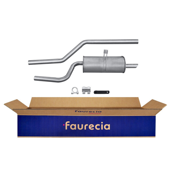 Rear Muffler - Rear Silencer FAURECIA Kit Easy2Fit for e.g. TOYOTA Corolla