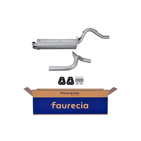 Endschalldämpfer Auspuff Exhaust System FAURECIA Kit Easy2Fit