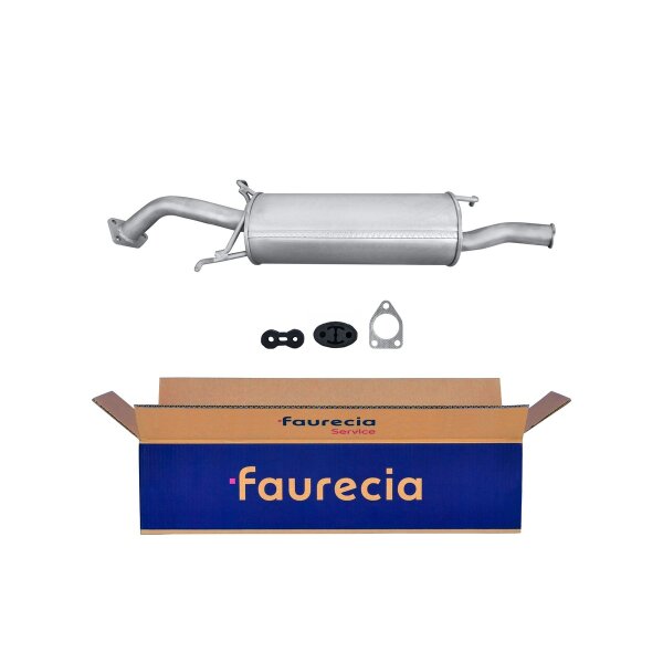 Rear Muffler FAURECIA Kit Easy2Fit for e.g. MITSUBISHI Carisma
