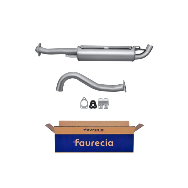 Rear Muffler FAURECIA Kit Easy2Fit for e.g. MITSUBISHI Pajero/Shogun