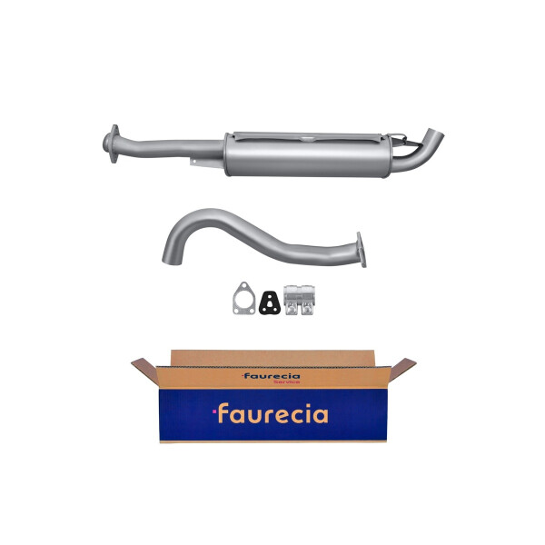 Rear Muffler FAURECIA Kit Easy2Fit for e.g. MITSUBISHI Pajero/Shogun