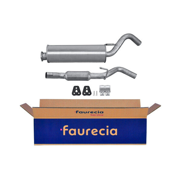 Rear Muffler - Rear Silencer FAURECIA Kit Easy2Fit for e.g. MITSUBISHI L200