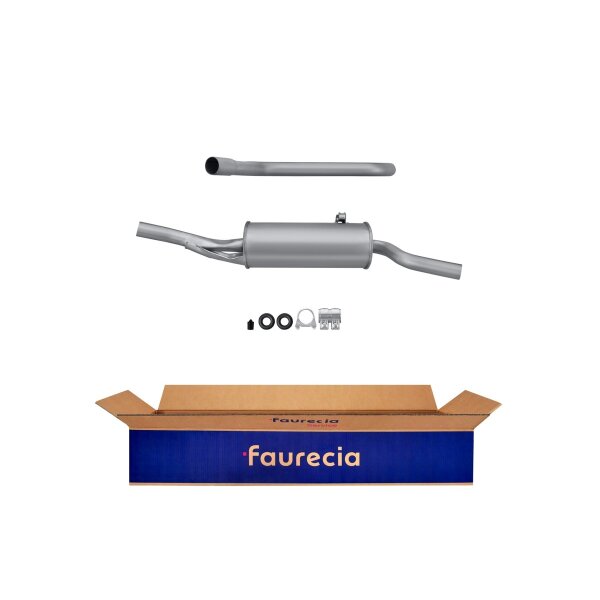 Endschalldämpfer Auspuff FAURECIA Kit Easy2Fit für VW Polo Coupe